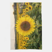 Sonnenblumenfeld Geschirrtuch (Vertikal)