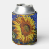 Sonnenblumenfeld im farbenfrohen künstlerischen St Dosenkühler (Kanne Vorderseite)