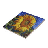 Sonnenblumenfeld im farbenfrohen künstlerischen St Fliese (Seite)