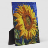 Sonnenblumenfeld im farbenfrohen künstlerischen St Fotoplatte (Seite)
