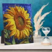 Sonnenblumenfeld im farbenfrohen künstlerischen St Fotoplatte (Seite)