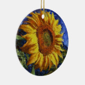 Sonnenblumenfeld im farbenfrohen künstlerischen St Keramik Ornament (Rechts)