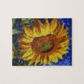 Sonnenblumenfeld im farbenfrohen künstlerischen St Puzzle (Horizontal)