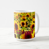 Sonnenblumenfeld Kaffeetasse (VorderseiteRechts)