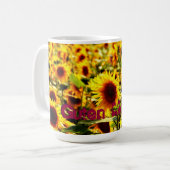 Sonnenblumenfeld Kaffeetasse (Vorderseite Links)