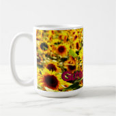 Sonnenblumenfeld Kaffeetasse (Links)