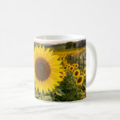 Sonnenblumenfeld Kaffeetasse (VorderseiteRechts)