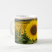 Sonnenblumenfeld Kaffeetasse (Vorderseite Links)