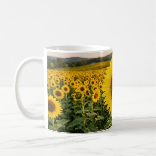 Sonnenblumenfeld Kaffeetasse (Links)