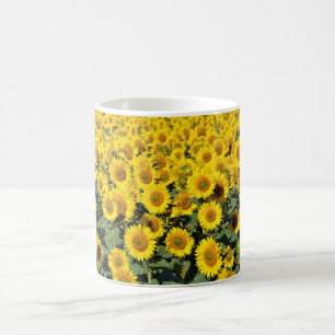 Sonnenblumenfeld Kaffeetasse