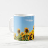 Sonnenblumenfeld Kaffeetasse (Vorderseite Links)