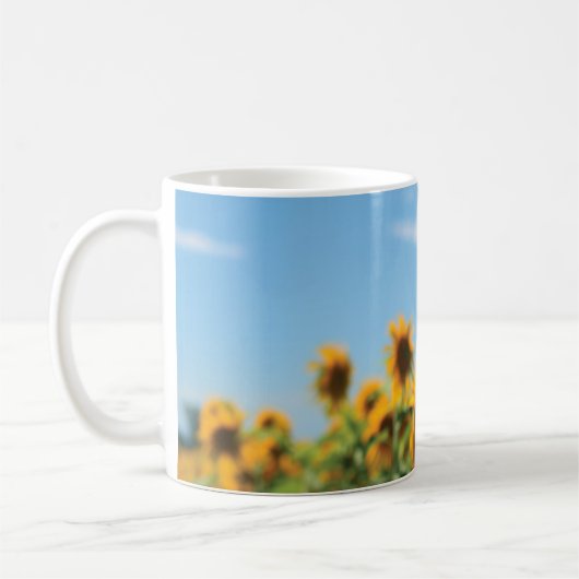 Sonnenblumenfeld Kaffeetasse (Links)