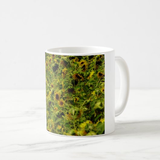 Sonnenblumenfeld Kaffeetasse (VorderseiteRechts)