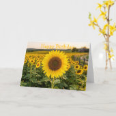 Sonnenblumenfeld Karte (Gelbe Blume)