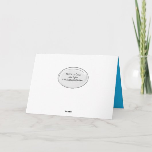 Sonnenblumenfeld Karte (Rückseite)