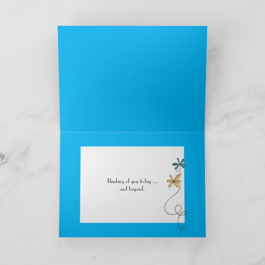 Sonnenblumenfeld Karte (Innenseite)