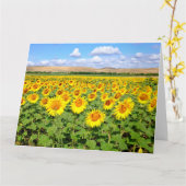 Sonnenblumenfeld Karte (Gelbe Blume)