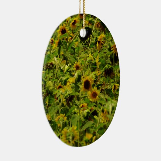 Sonnenblumenfeld Keramik Ornament (Rechts)