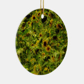 Sonnenblumenfeld Keramikornament (Rechts)