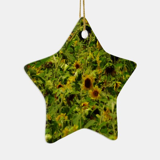 Sonnenblumenfeld Keramikornament (Rechts)