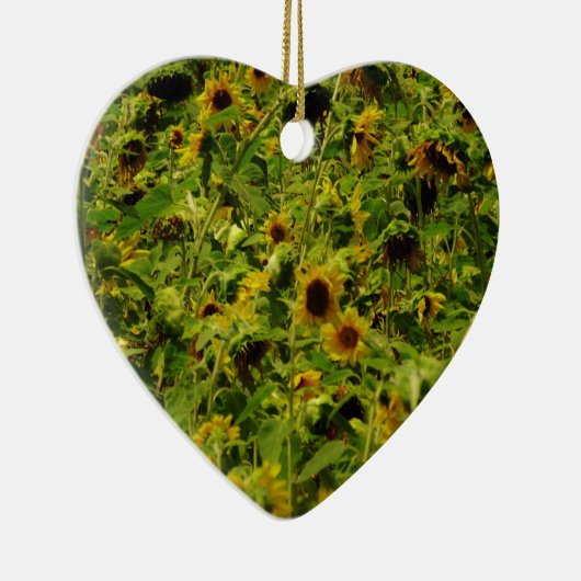 Sonnenblumenfeld Keramikornament (Rechts)