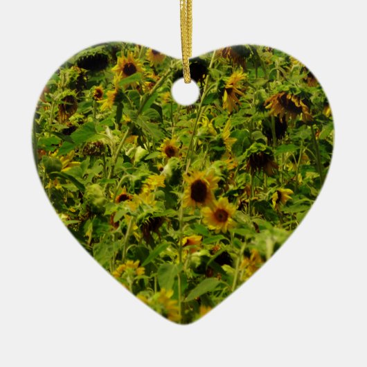 Sonnenblumenfeld Keramikornament (Vorne)