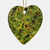 Sonnenblumenfeld Keramikornament (Links)