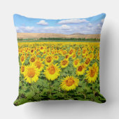 Sonnenblumenfeld Kissen (Rückseite)