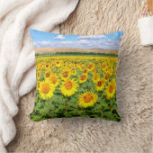 Sonnenblumenfeld Kissen (Decke)