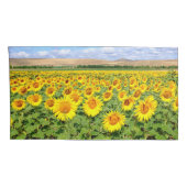 Sonnenblumenfeld Kissenbezug (Rückseite-Rechts)