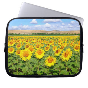 Sonnenblumenfeld Laptopschutzhülle