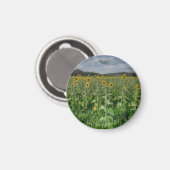 "Sonnenblumenfeld" Magnet (Vorderseite/Rückseite)