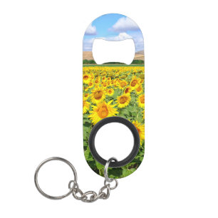 Sonnenblumenfeld Mini Flaschenöffner