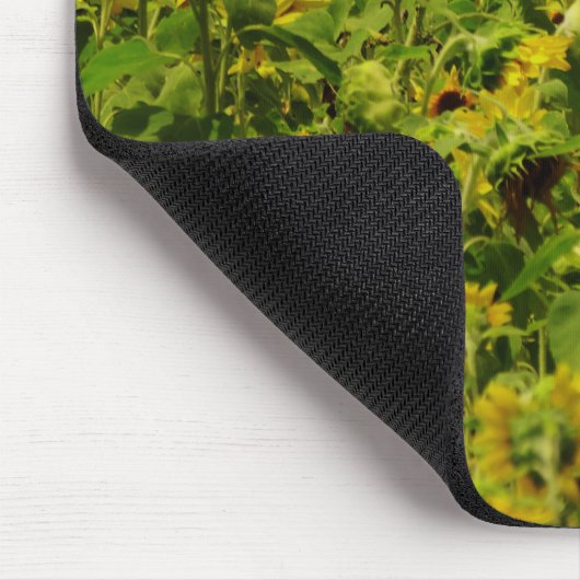 Sonnenblumenfeld Mousepad (Ecke)