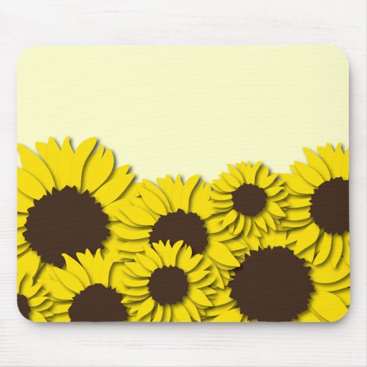 Sonnenblumenfeld Mousepad (Vorne)