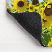 Sonnenblumenfeld Mousepad (Ecke)
