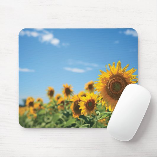 Sonnenblumenfeld Mousepad (Mit Mouse)