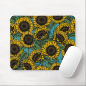 Sonnenblumenfeld Mousepad (Mit Mouse)