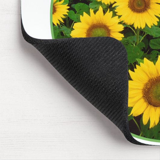 Sonnenblumenfeld Mousepad (Ecke)