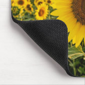 Sonnenblumenfeld Mousepad (Ecke)