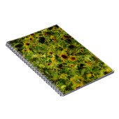 Sonnenblumenfeld Notizblock (Rechte Seite)