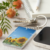 Sonnenblumenfeld Schlüsselanhänger (Vorderseite rechts)