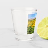 Sonnenblumenfeld Schnapsglas (Links)