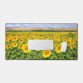 Sonnenblumenfeld Schreibtischunterlage (Tastatur & Maus)