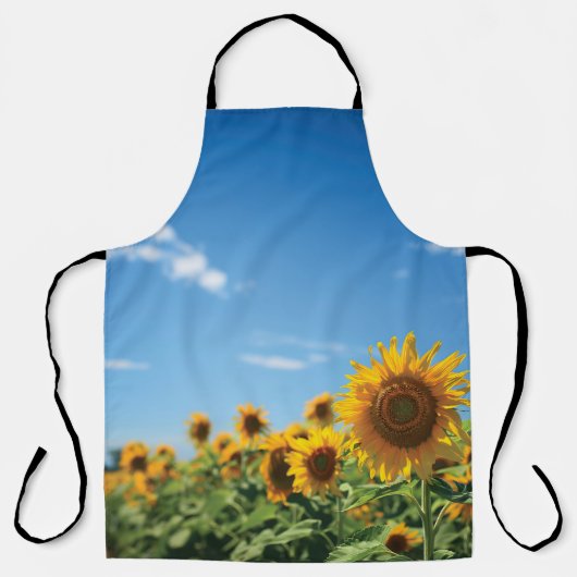Sonnenblumenfeld Schürze (Vorderseite)