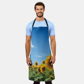 Sonnenblumenfeld Schürze (Getragen)
