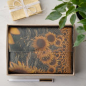 Sonnenblumenfeld Seidenpapier (Geschenk)