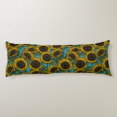 Sonnenblumenfeld Seitenschläferkissen (Rückseite)