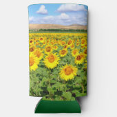 Sonnenblumenfeld Selters Dosenkühler (Rückseite)
