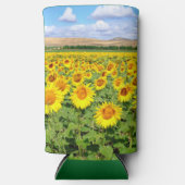 Sonnenblumenfeld Selters Dosenkühler (Vorderseite)